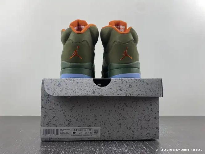 Official Maikesneakers Olive Jordan 5 DD0587-308 Air 0518